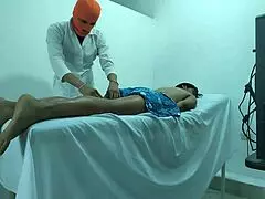 Doctor's massage plan changes when patient turns whore and rides him 😈