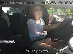 hot wife thay ksada exposes herself in car to stranger