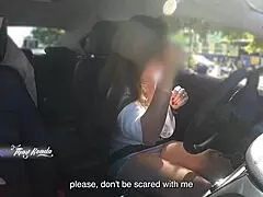 hot wife thay ksada exposes herself in car to stranger