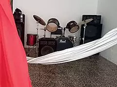 Submissive Indian Flashes Tight Ass While Masturbating Clothed