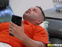 Stepmom freeuses stepson and stepdaughters in taboo foursome!