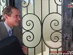 Thin brunette milf with perfect tits getting her pussy fucked hard?