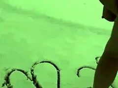 Housewife Flashes Pussy In Public Snow, Then Eats Muff With Monster Cock