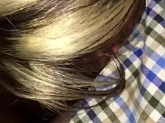 mature blonde sucks young 18+ cock