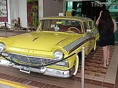 Girlfriend loses bet and masturbates in restaurant then strips naked outside