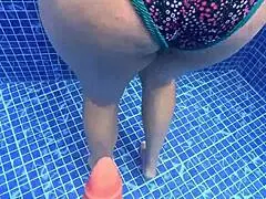 milf enjoys tight fuck in the water