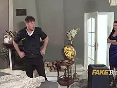 I Knew My Bodyguard Craved Me, So I Let Him Pound My Busty Milf Holes Raw