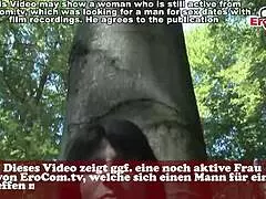 Real Outdoor Sextreffen with German Retro Milf and Stranger in Forest