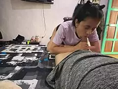 Stepsister fuck turns wild almost caught