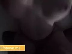 the blonde milf wife is on the bed with her step son, fucking that monster cock passionately. tits bouncing wildly