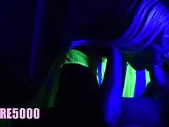 Black Light Blowjob At Ship Yard
