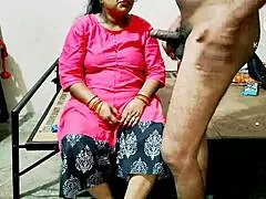 Desi Indian sister in law gets bent over for hardcore fucking with monster cock and dirty talk