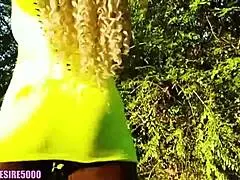 Curvy girl with small waist bends over for big cock sucking and fucking.