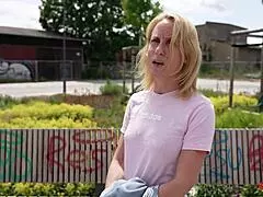 melisa rose feels the german scout's cock sliding into her tight pussy without condom