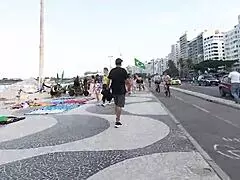 Latina Milf Flashing In Mini Short On Copacabana Beach