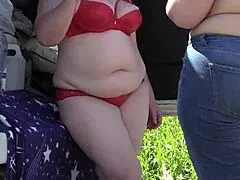 Mature lesbians with big asses in lingerie