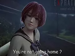 Admiring her stunning breasts in the intimate scene.