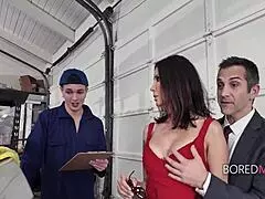 Shay Sights quenches outdoor fucking thirst with big tits and short hair