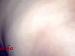 the latina bbw gets her huge asshole filled with cum after a choking massage