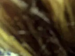 young cock drills mature blonde with tampon outdoors, public banging at its finest! 😳