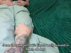 Stepmother's massage turns into a wild cumshot with dirty talk! 😈