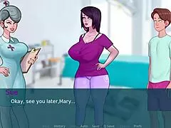 sexnote part 6 parody game with classmate and mother in law