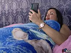 Madrasta Caught Masturbating, Jealous of Stepson's New Girlfriend in Wild Anal Action