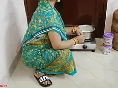 Early Morning Hardcore Fucking My Maid in Kitchen While She Cooks Chicken