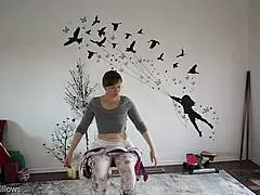 yoga lesson turns into steamy fun