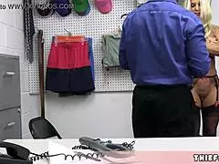 Blonde MILF Brittany Caught Shoplifting At The Mall