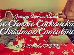 Granny Carmen Claus The Classic Cocksucking Christmas Concubine