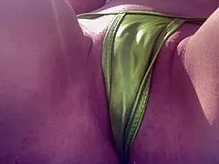 italian milf enjoys beach day in miami