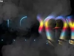 מילף חושנית לארה אלווס נהנית משלושה זיונים ענקיים בDP ומבלעת זרע