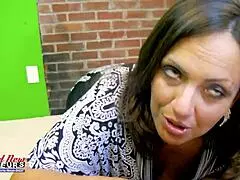 Kayla feels ecstatic sucking dick before getting her pussy and ass pounded