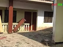 I caught my wife fucking the landlord outdoors