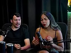 Top Moments from Casal Kaliente in Preliminares Podcast Featuring Bia Hot - Part 2 on Sheer Red