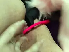 Chubby Fox Enjoys Double Penetration Solo Session