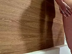 Watch This Plump Mature Wife Shower Her Curvy Body in the Bathroom!