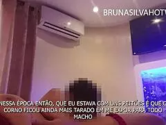 旦那に晒されるブラジル人妻