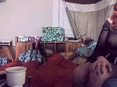 Ms Head, that sexy redhead tranny, swallowing her vibrating dildo?