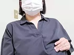 I'm a married woman shaking my hips lewdly while masturbating my big tits on wedding day