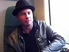 the british maid gets her face spunked after handjob and blowjob