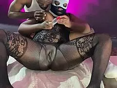 ugandan street whore gets multi orgasms in porn audition, big pussy licked