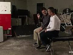 Can This Japanese Milf Handle Double Blowjobs?