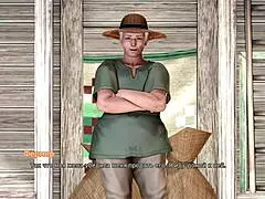 Max's life part 10 with hairy milf riding big cock outdoors in wet pussy action