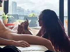 thick latina milf tublancopapi gets interviewed on the casting couch. she rides and licks in rough doggystyle action