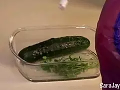 Lesbian sex in the kitchen sara