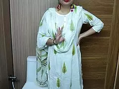 Trying My Stepmothers Delicious Pussy In The Bathroom! Full Video Of Licking And Creampie.