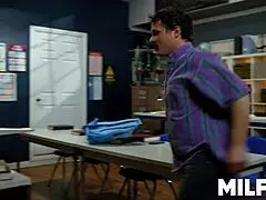 oh god! why does this milf teacher keep fucking her cute college student in the classroom?!