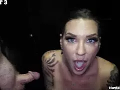 Two milfs swallow nine loads each at the gloryhole